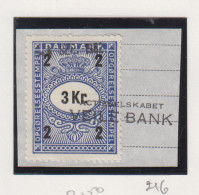 Denemarken Fiskale Zegel Cat. J.Barefoot Opgorelses(Debit Note) 216 Op Fragment - Fiscale Zegels