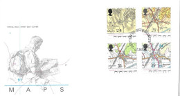 1991 Maps (2) Unaddressed FDC Tt - 1991-2000 Dezimalausgaben