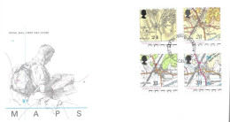 1991 Maps Unaddressed FDC Tt - 1991-2000 Decimal Issues