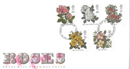 1991 Roses (2) Unaddressed FDC Tt - 1991-2000 Em. Décimales