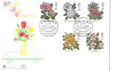 1991 Roses Unaddressed FDC Tt - 1991-2000 Em. Décimales