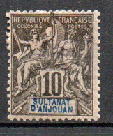 Col41  Colonie Anjouan N° 5 Neuf X MH Cote 13,00€ - Unused Stamps