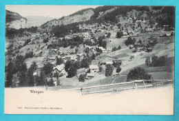 * Wengen (Bern - Suisse - Schweiz) * (7207 Photographie Gabler) Panorama, Vue Générale, Montagne, Old, Rare - Wengen