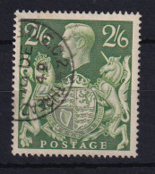 G.B.: 1939-48   KGVI    SG476b   2/6d   Yellow-green    Used - Used Stamps