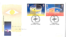 1991 Space Unaddressed FDC Tt - 1991-2000 Em. Décimales