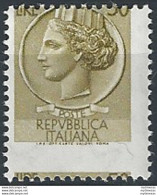 1968 Italia Lire 50 Turrita Varietà Dent. MNH Sass. N. 1076I - 1971-80:  Nuovi