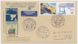 General Assembly Of The Confederation Of Symbolic Freemasonry Of Brazil, Grand Masonic Lodge, Pure Masonic, Brazil FDC - Massoneria