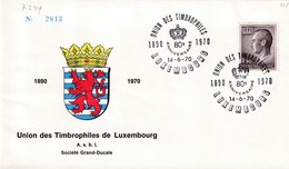 Luxembourg 1970 - "80e Anniversaire UTL" (7.244) - Covers & Documents