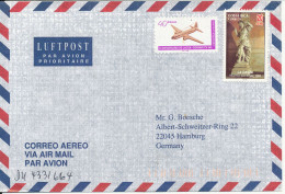 Haiti Registered Air Mail Cover Sent To Germany No Postmark On Stamps Or Cover - Haïti