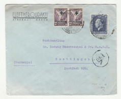 Eleftheroduakis, Athenes Company Letter Cover Posted 1937 To Gottngen B240301 - Storia Postale