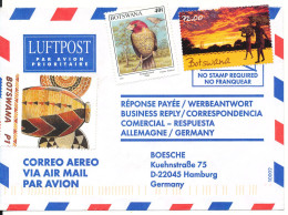 Botswana Air Mail Cover Sent To Germany BIRD Stamp - Botswana (1966-...)