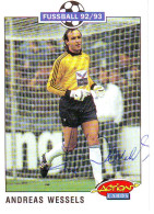 Andreas Wessels (6x9 Cm)  Original Dedicated Photo - Deportivo