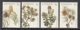 2018 Australia Banksia Flowers Fleurs Complete Set Of 4 MNH @ BELOW FACE VALUE - Ungebraucht