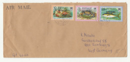 Tuvalu Official Letter Cover Posted 1982 To Germany B240301 - Tuvalu