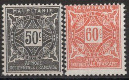 Mauritanie Timbres-Taxe N°22* & 23* Neufs Charnières TB Cote : 4€00 - Unused Stamps