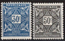 Mauritanie Timbres-Taxe N°21* & 22* Neufs Charnières TB Cote : 3€50 - Ongebruikt