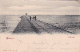 256627IJmuiden, Zuiderpier. Rond 1900 (rechtsboven Vouwtje Met Plakker) - IJmuiden