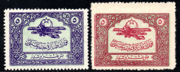 2534. TURKEY 1926 AVIATION SOCIETY POSTAL TAX, SC. RAC3-RAC4  ISFILA T3-T4 MLH. - Unused Stamps