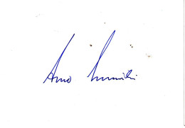 Arno Surminski (10x14 Cm)   Original Dedicated Index Card - Acteurs & Comédiens