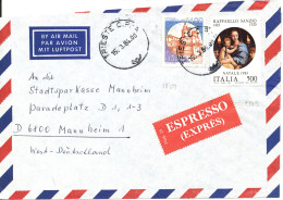 Italy Air Mail Cover Sent Express To Germany Trieste 15-3-1984 - Poste Aérienne