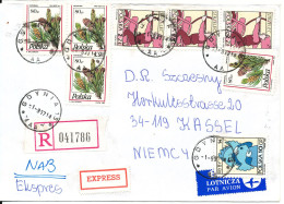 Poland Registered Cover Sent Express To Germany Gdynia 1-9-1997 - Covers & Documents