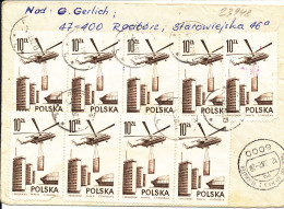 Poland Registered Cover Sent Express To Germany Raciborz 4-3-1982 With Stamps On Front And Backside Of The Cover - Lettres & Documents