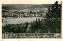 73698055 Bad Koenig Odenwald Panorama Gedicht K. Schaefer Bad Koenig Odenwald - Bad König