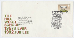 TILE HILL WOOD SCHOOL Coventry To POLICE Fletchamstead EVENT COVER Stamps Gb 1982 - Cartas & Documentos