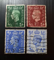 Grande Bretagne 1937,1941 & 1965 New Colors King George VI   Gravure: Harrison Lot 1 - Used Stamps