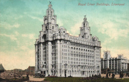 LIVERPOOL, LANCASHIRE, ROYAL LIVER BUILDINGS, ARCHITECTURE, ENGLAND, UNITED KINGDOM, POSTCARD - Liverpool