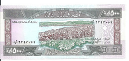 LIBAN 500 LIVRES 1988 UNC P 68 - Libano