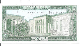 LIBAN  5 LIVRES 1986 UNC P 62 - Libano