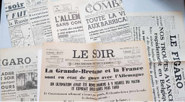 Lot De 18 Journaux De Guerre 1939-1945 - Otros & Sin Clasificación