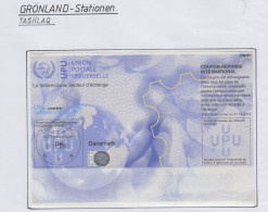 Greenland Station Tasiilaq Coupon Reponse International Ca 10.11.2010 (GB183B) - Neufs