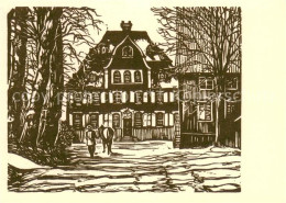 73697427 Hagen Westfalen Haus Harkorten Im Winter 18. Jahrh. Kunstkarte R.Hilker - Hagen