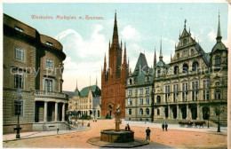 73697387 Wiesbaden Marktplatz Mit Brunnen Wiesbaden - Wiesbaden