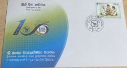 O) 2017 SRI LANKA, SCOUTS, GIRL GUIDES, REFORESTATION, FDC XF - Sri Lanka (Ceylan) (1948-...)