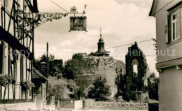 73697309 Dreieichenhain Gaststaette Zur Alten Burg Blick Zur Burgruine Dreieiche - Dreieich