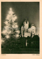 73697265 Diez Lahn Weihnachtskarte Christbaum Schloss Jugendherberge Nachtaufnah - Diez