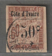 COTE D'IVOIRE - COLIS POSTAUX / N°6 Obl (1903) 50c Sur 60c Brun - Used Stamps