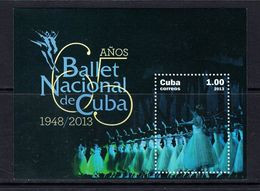 2013 Cuba Ballet Dance Complete  Souvenir Sheet MNH - Unused Stamps