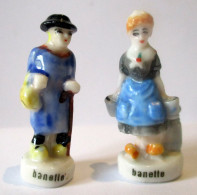 Fèves Brillantes  - Couple D'auvergnat - Banette - - Countries