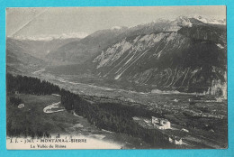 * Sierre (Valais - La Suisse - Schweiz) * (J.J. 7363) Montana S. Sierre, La Vallée Du Rhone, Panorama, Alpes, Old, Rare - Sierre