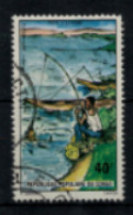 Congo Brazzaville  - "Pêche à La Ligne Traditionnelle" - Oblitéré N° 384 De 1975 - Usati