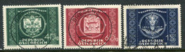 AUSTRIA 1949 UPU 75th Anniversary Used.  Michel 943-45 - Oblitérés