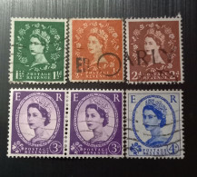 Grande Bretagne 1959  1960 -1967 Queen Elizabeth II - Phosphorescent Stamps Gravure: Printed By Harrison Lot 1 - Oblitérés