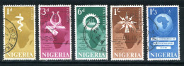 NIGERIA- Y&T N°119 à 123- Oblitérés - Nigeria (1961-...)