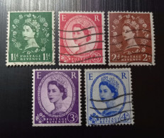 Grande Bretagne 1959  1960 -1967 Queen Elizabeth II - Phosphorescent Stamps Gravure: Printed By Harrison Lot 2 - Gebraucht