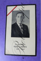 Memoriam René CARETTE-VESRTAEVEL  1887 -1954 Dankbetuiging - Décès