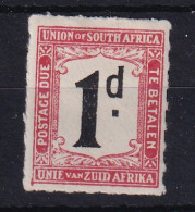 South Africa: 1922   Postage Due [rouletted]   SG D9    1d        MH - Segnatasse